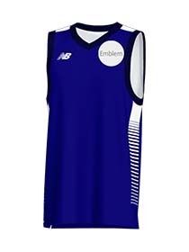 スタンダード ゲームシャツ（昇華プリント：身頃、脇ピンボーダー）エンブレム入り