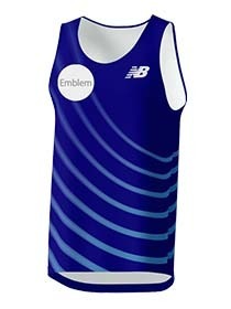 シングレット（昇華プリント：カーブライン）エンブレム入り